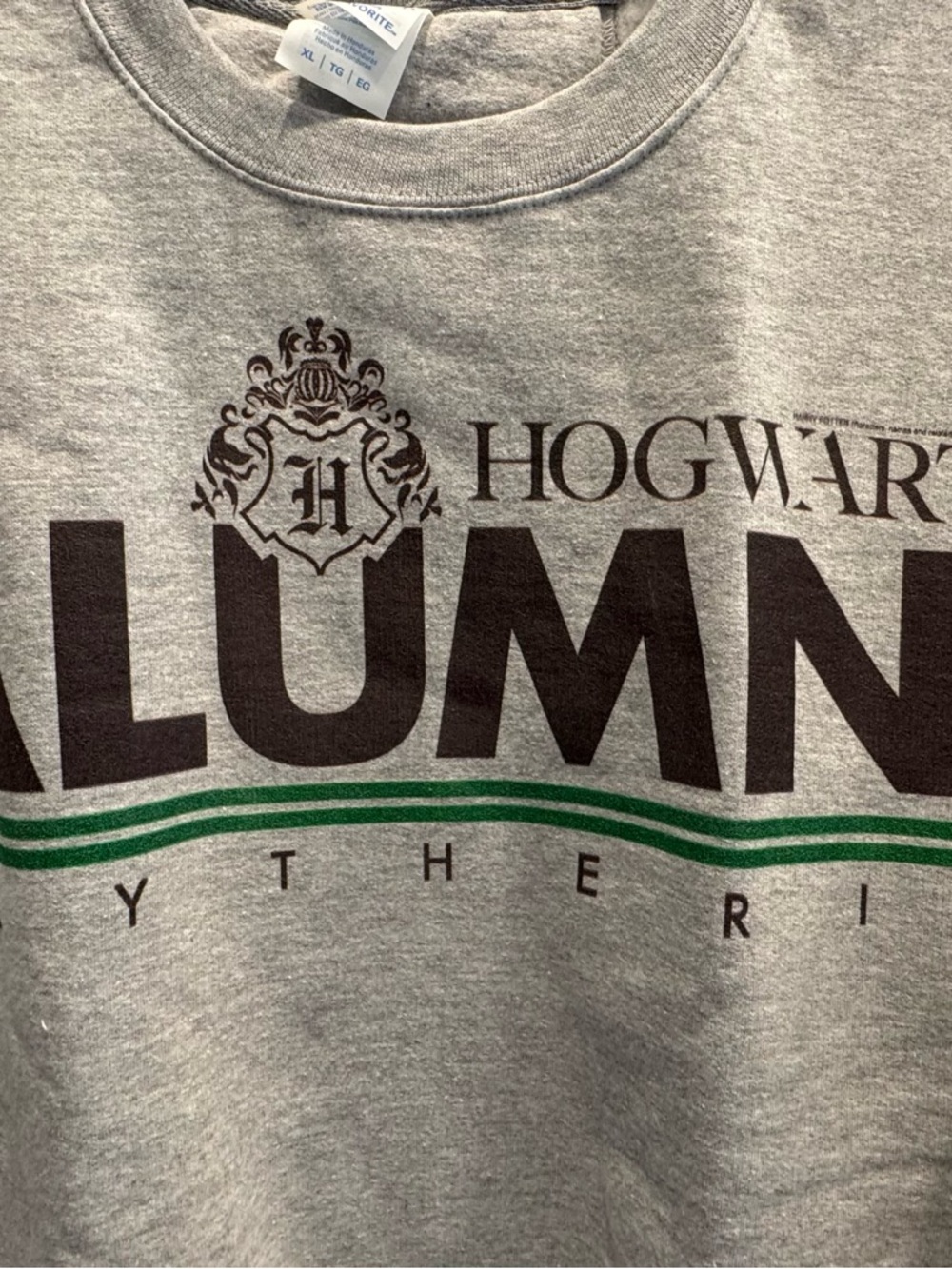 Harry Potter Slytherin Alumni Crewneck Sweatshirt Unisex NWOT